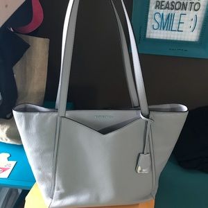 Michael Kors light grey purse